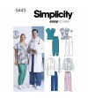 Simplicity Sewing Pattern 5443 Women's & Men's Plus Size Scrubs