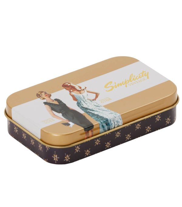 SIMPLICITY VINTAGE MAGNETIC NOTIONS TIN - STRIPE
