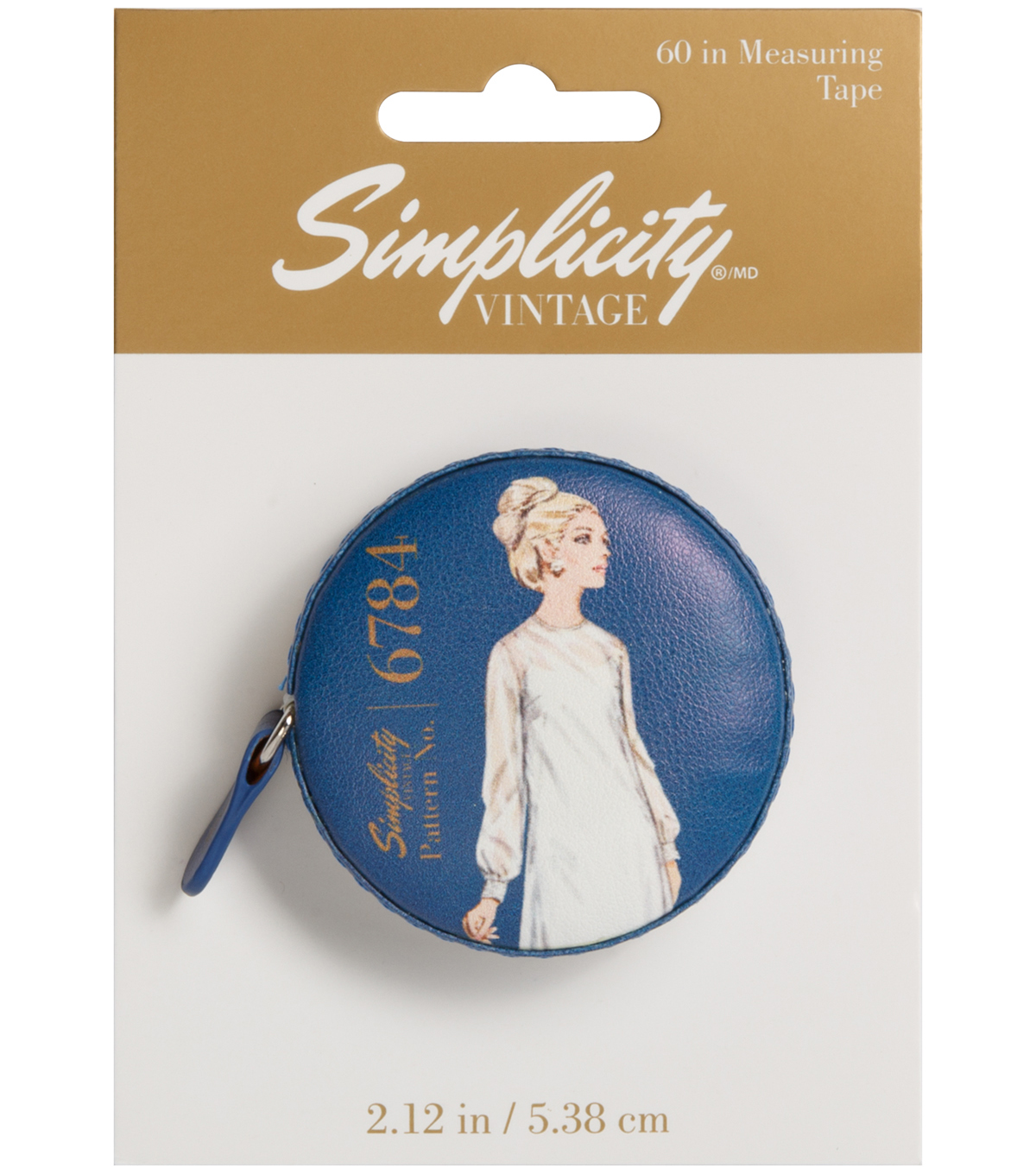 Simplicity Vintage Blue Retro Measuring Tape - 60 Inch Sewing & Tailor Tape, Classic Artwork Design - View #11