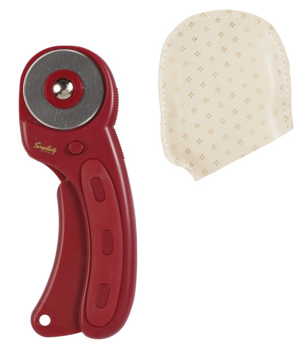 SIMPLICITY VINTAGE ROTARY CUTTER WITH PLEATHER COVER
