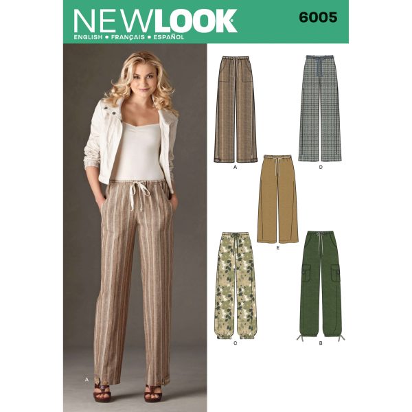 New Look Sewing Pattern N6005 Misses' Trousers
