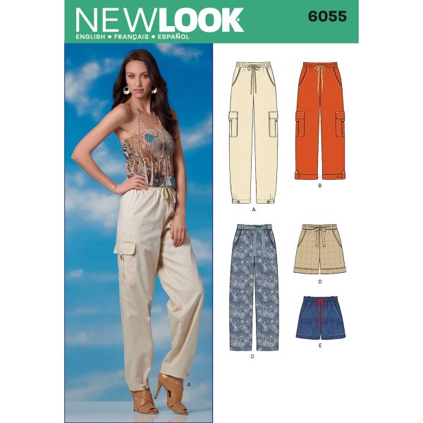 New Look Sewing Pattern N6055 Misses' Trousers & Shorts