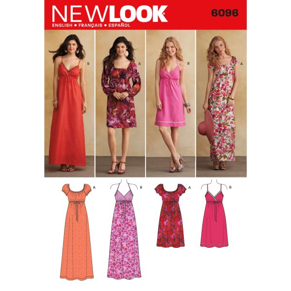 New Look Sewing Pattern N6096 Misses' Dresses