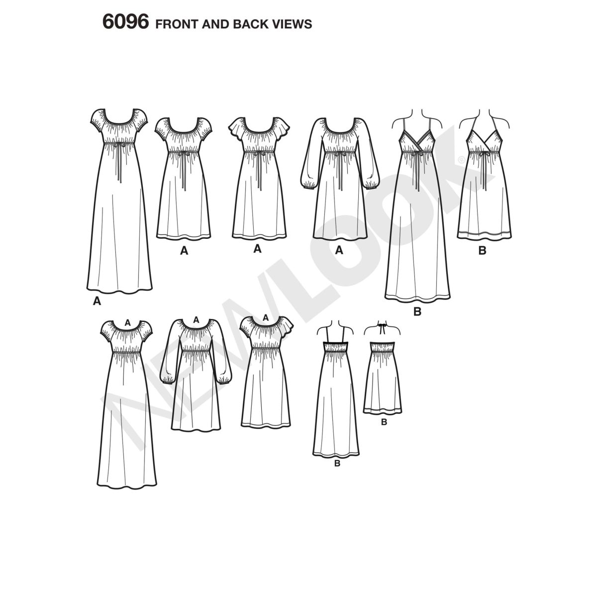 New Look Sewing Pattern N6096 Misses' Dresses