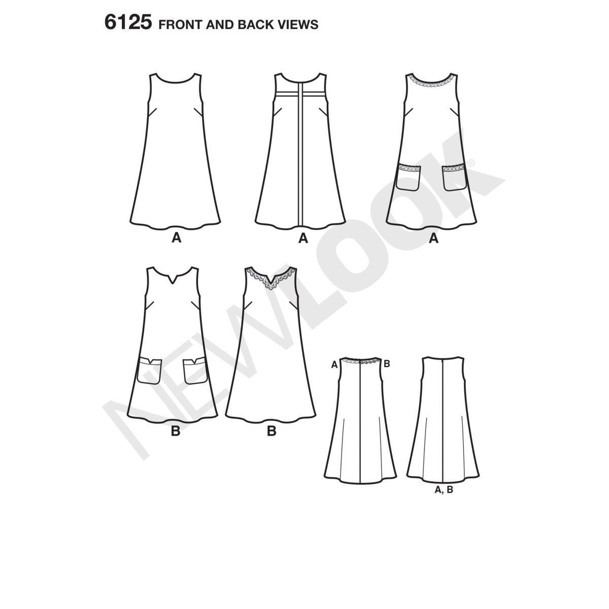 New Look Sewing Pattern N6125 Misses' Dress