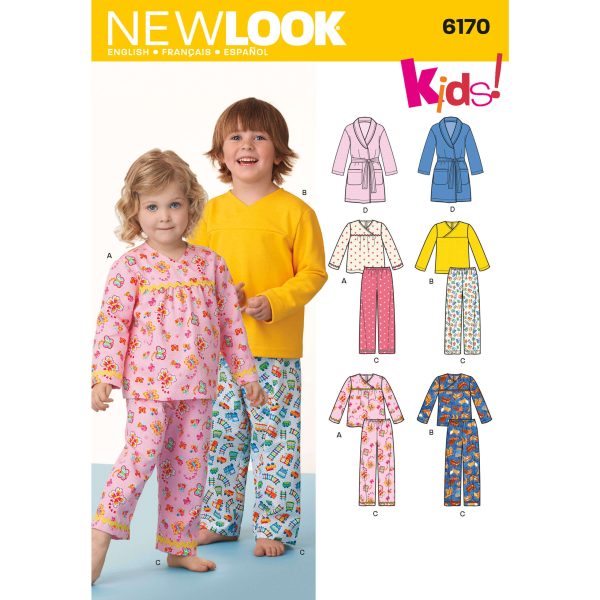 New Look Sewing Pattern N6170 Toddler's and Child's Pyjamas