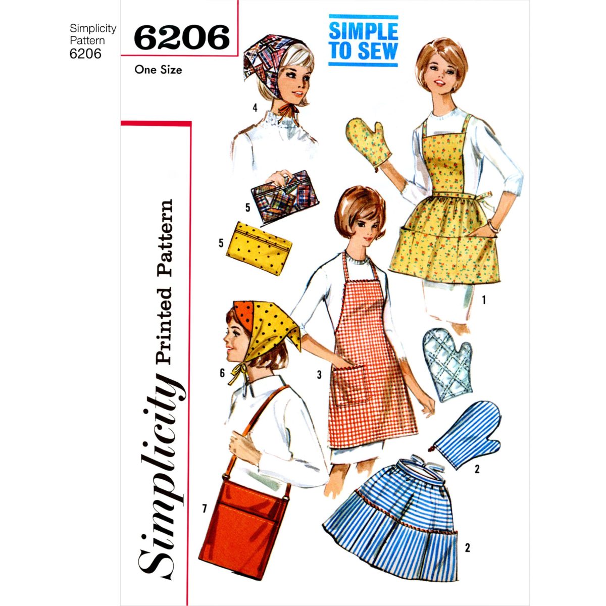 Simplicity Sewing Pattern 6206 Vintage Gift and Accessories