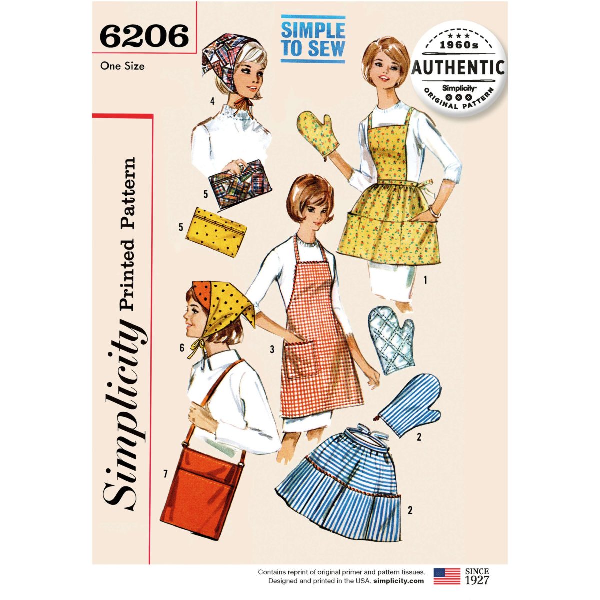 Simplicity Sewing Pattern 6206 Vintage Gift and Accessories
