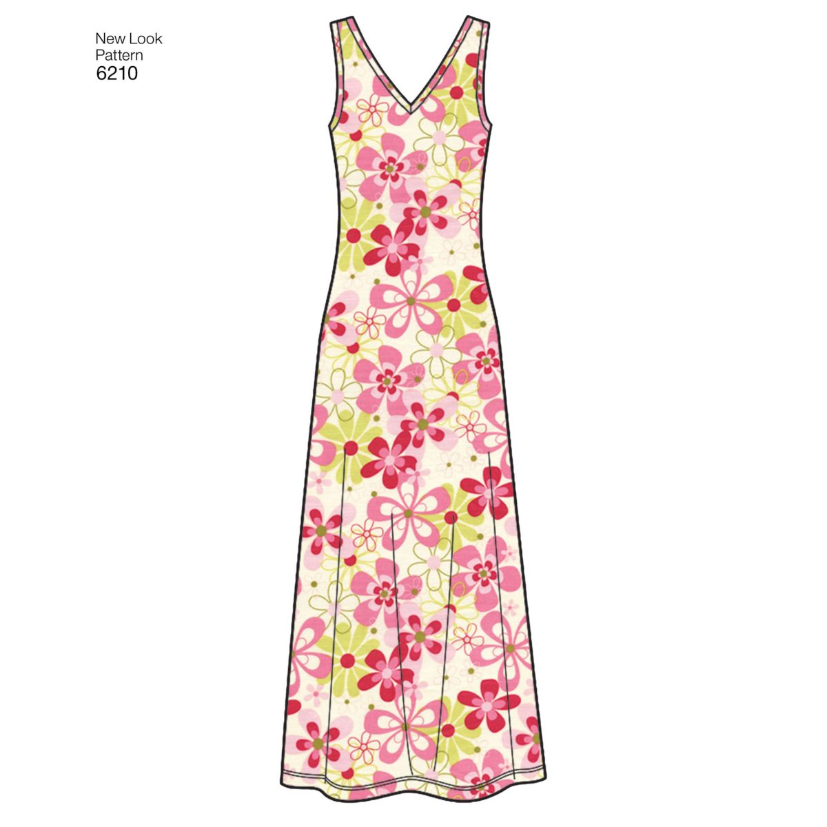 New Look Sewing Pattern N6210 Misses' Knit Dress in Two Lengths