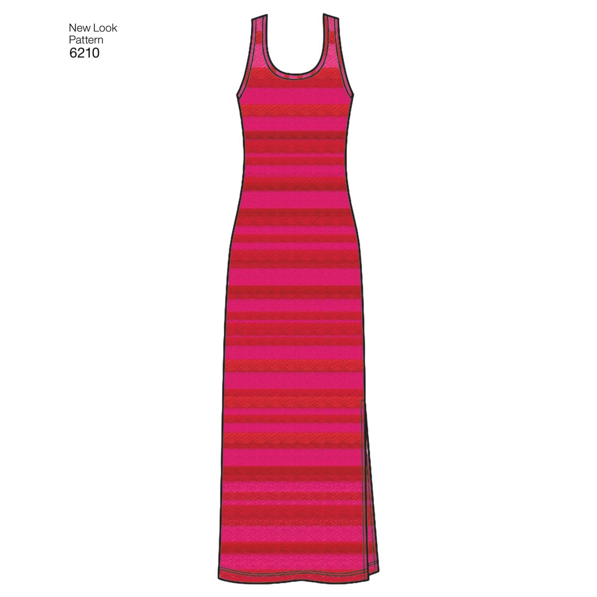 New Look Sewing Pattern N6210 Misses' Knit Dress in Two Lengths