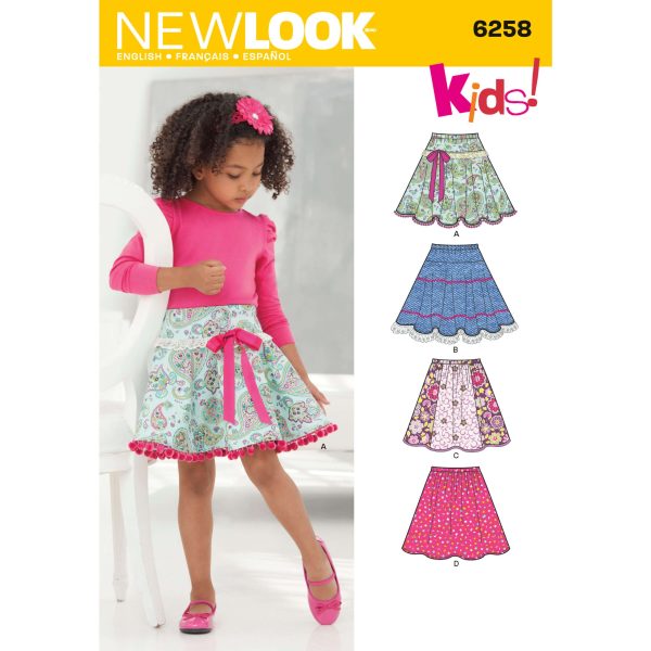New Look Sewing Pattern N6258 Child's and Girls' Circle Skirts