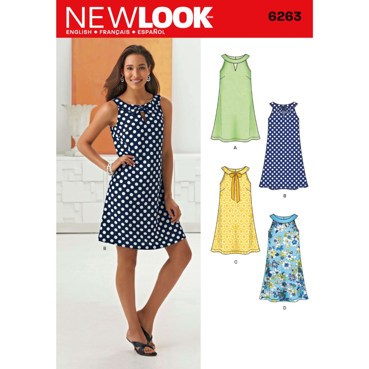 New Look Sewing Pattern N6263 Misses' A- Line Dress