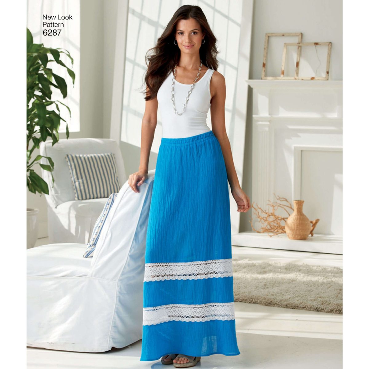 New Look Sewing Pattern N6287 Misses' Pull on Skirt in Four Lengths