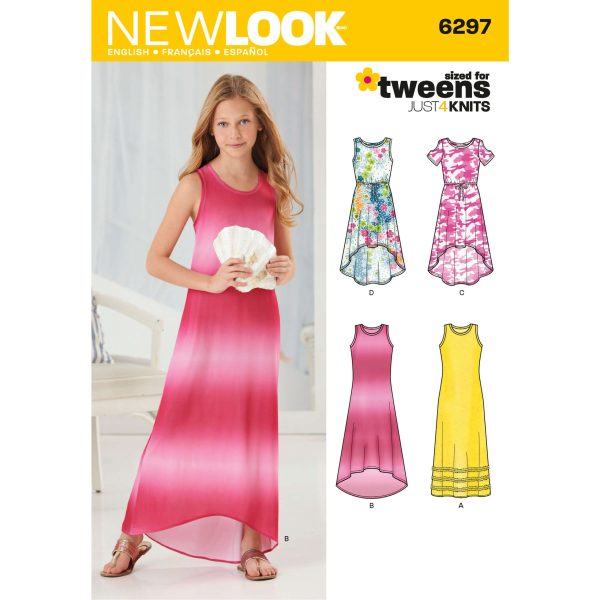 New Look Sewing Pattern N6297 Girls' Knit Dress