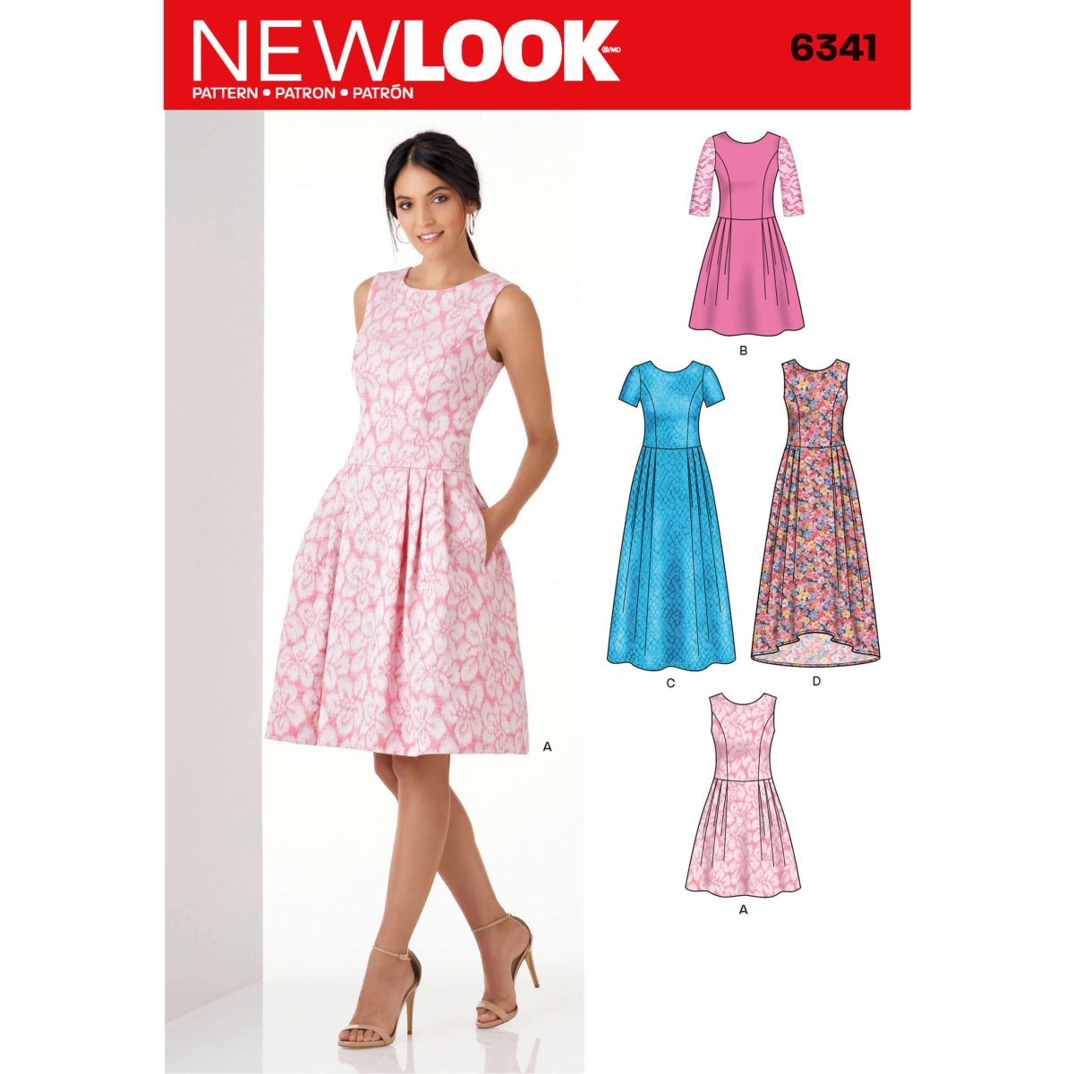 New Look Sewing Pattern N6341 Misses' Dress in Three Lengths