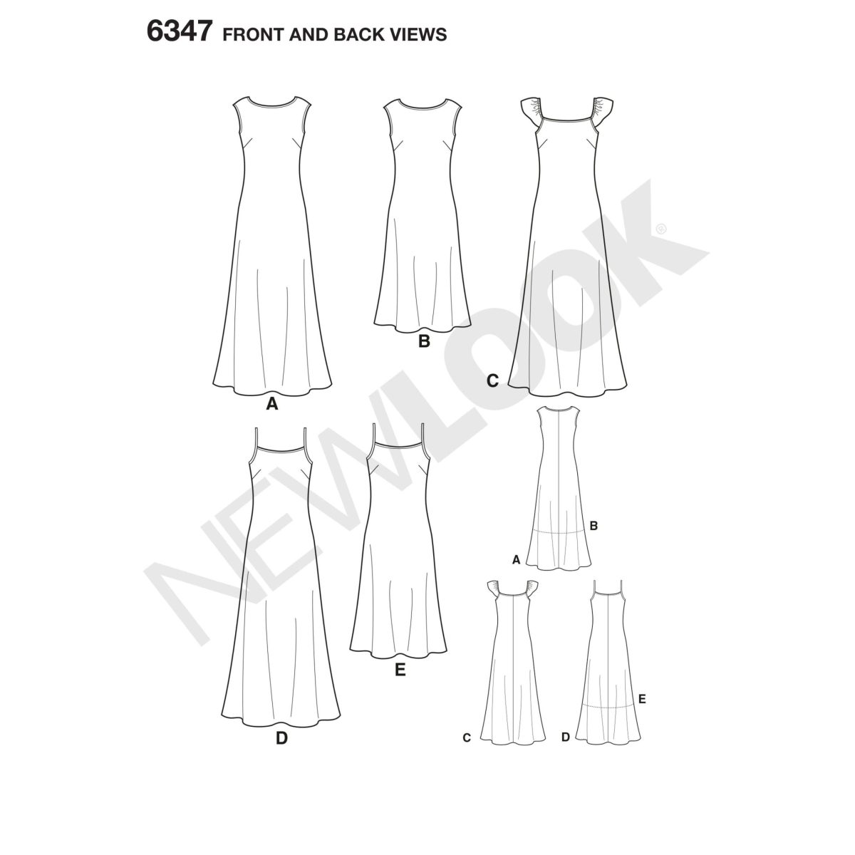New Look Sewing Pattern N6347 Misses' Dresses