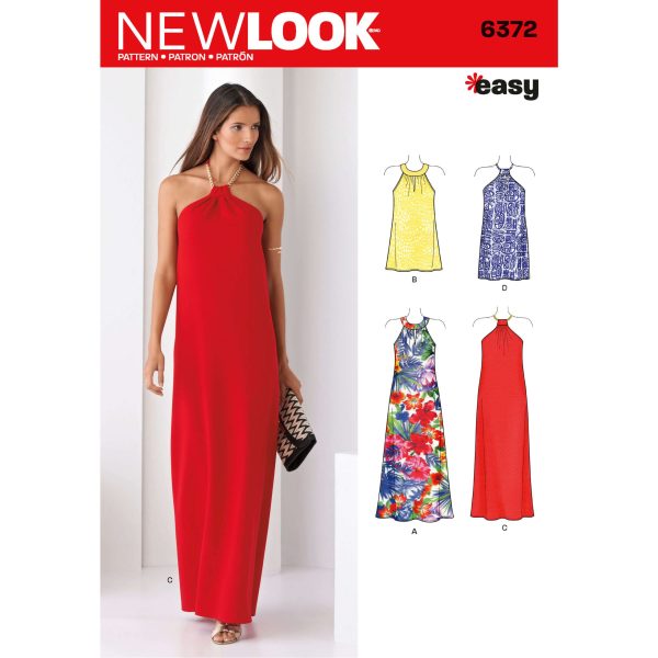 New Look Sewing Pattern N6372 Misses' Dresses Each in Two Lengths