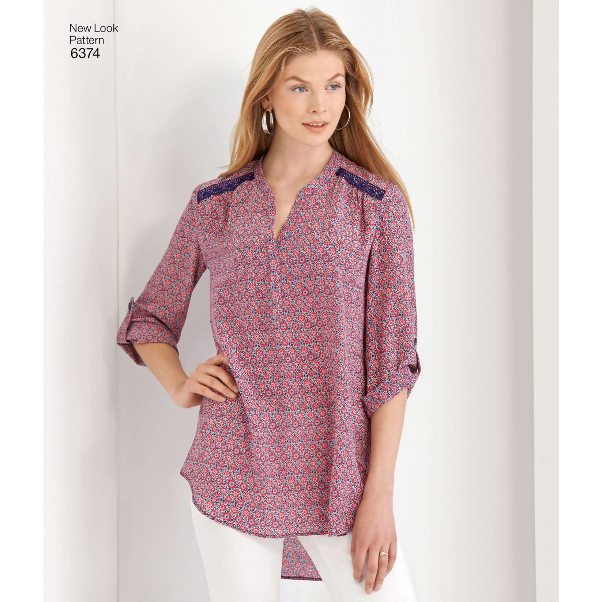 New Look Sewing Pattern N6374 Misses' Shirts with Sleeve and Length Options