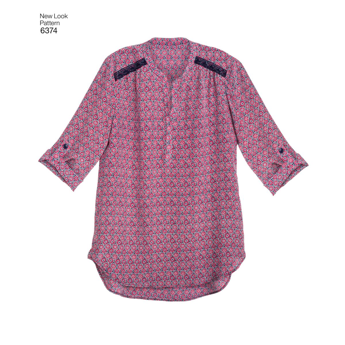 New Look Sewing Pattern N6374 Misses' Shirts with Sleeve and Length Options