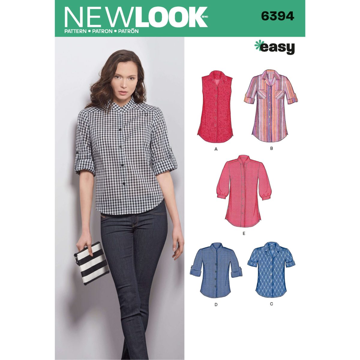 New Look Sewing Pattern 6394 Women's Button Front Tops