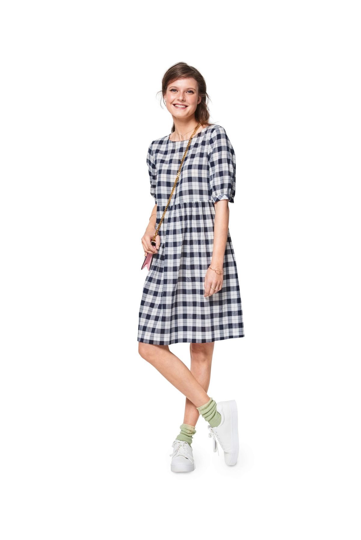Burda Style Pattern B6401 Women's Swing Dress with Sleeve Variations