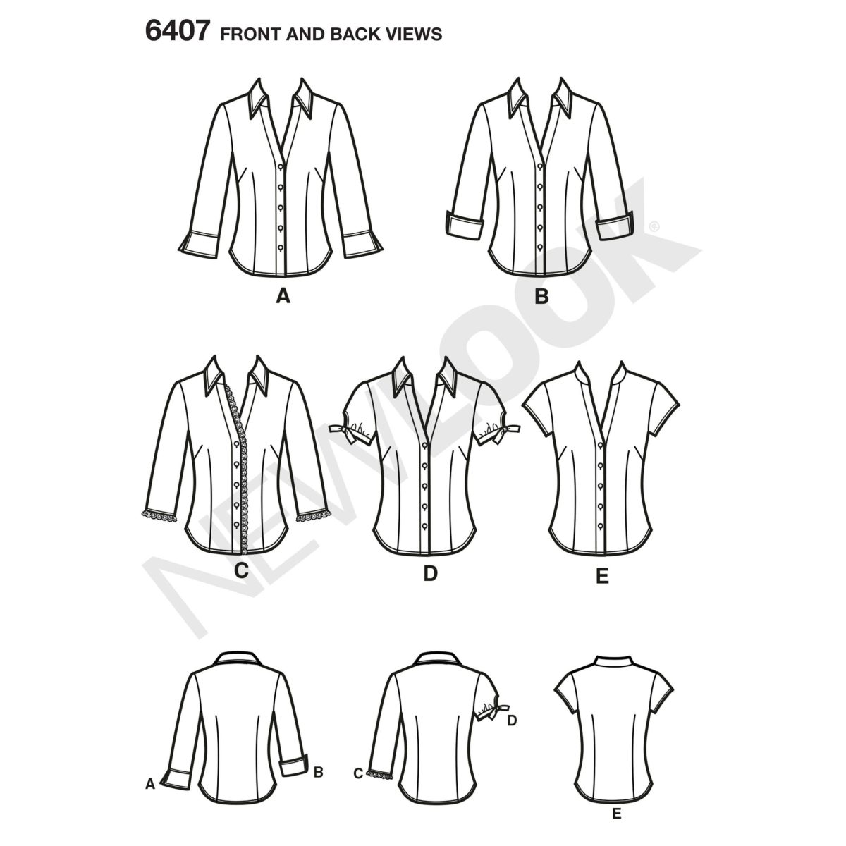 New Look Sewing Pattern N6407 Misses' Tops