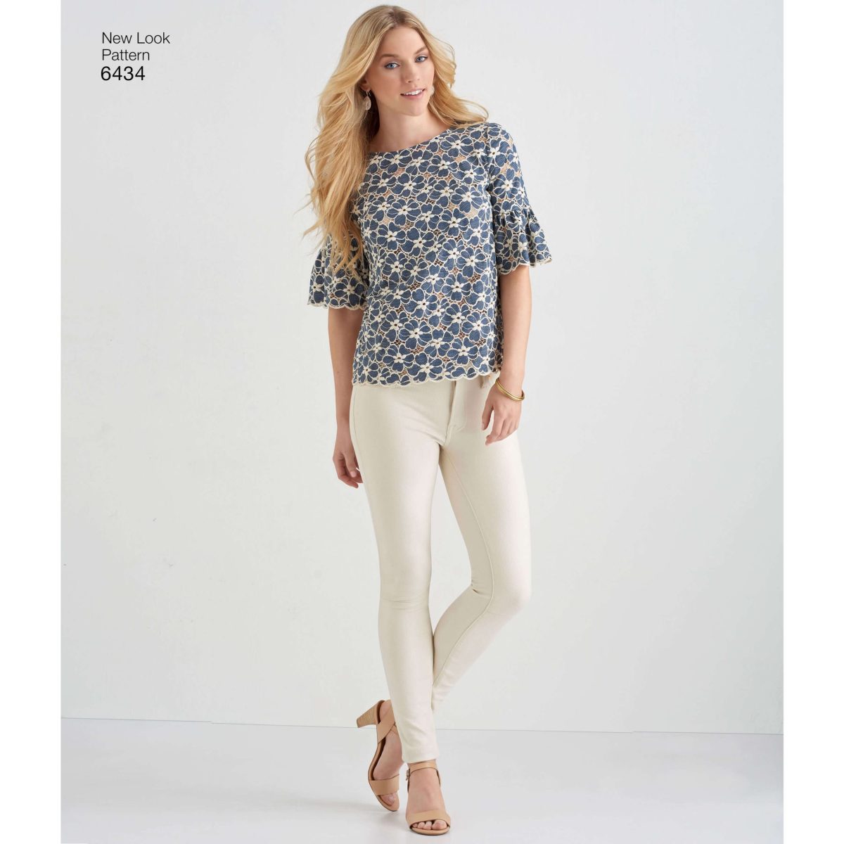 New Look Sewing Pattern N6434 Misses' Tops with Fabric Variations