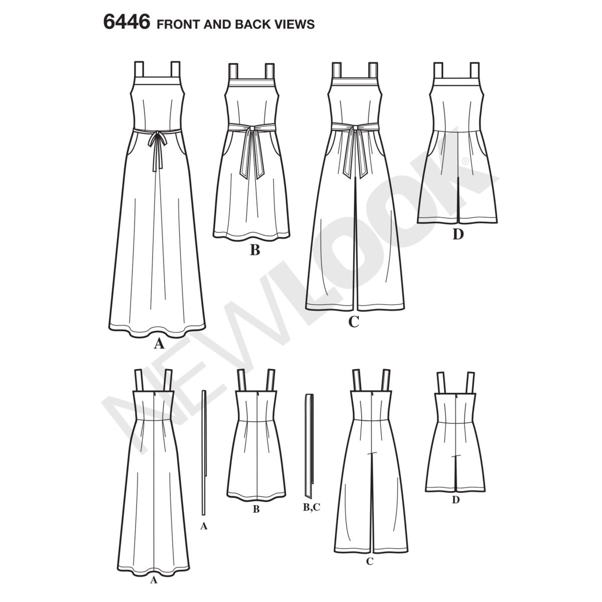New Look Sewing Pattern N6446 Misses' Jumpsuits and Dresses