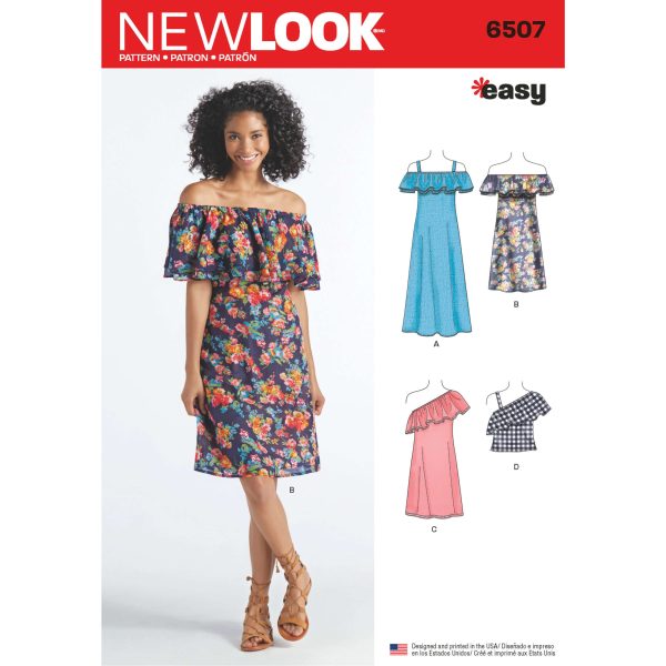 New Look Pattern 6507 Misses' Dresses and Top