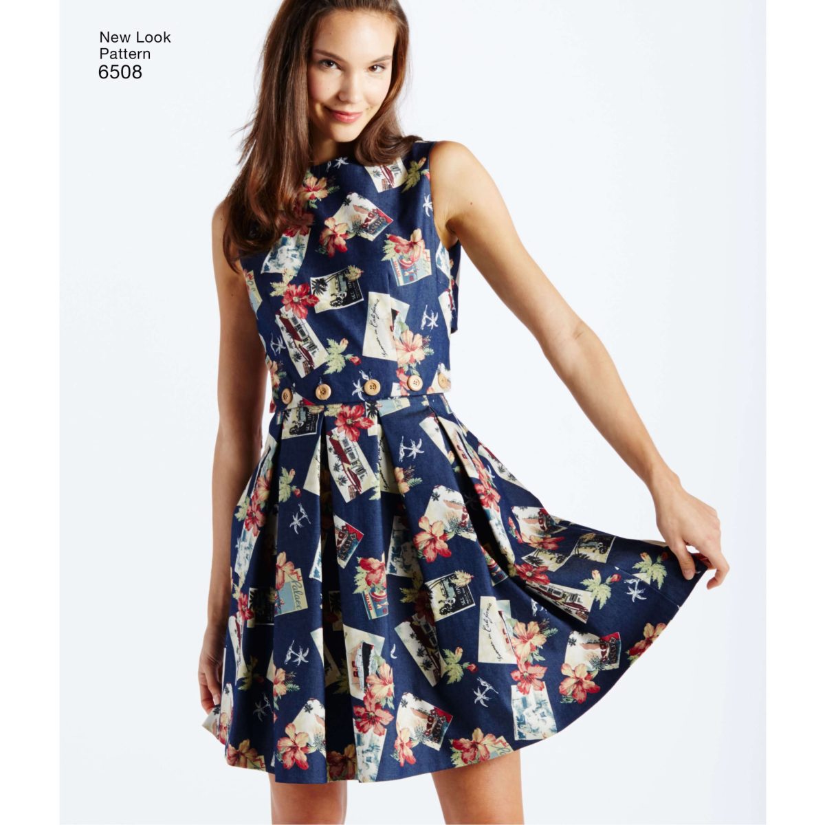 New Look Pattern 6508 Misses' Dress with Open or Closed Back Variations