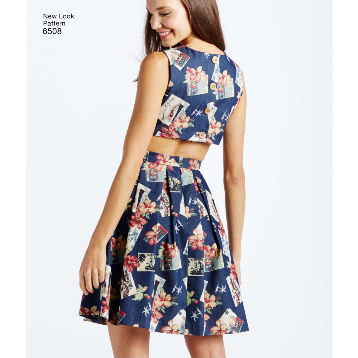 New Look Pattern 6508 Misses' Dress with Open or Closed Back Variations