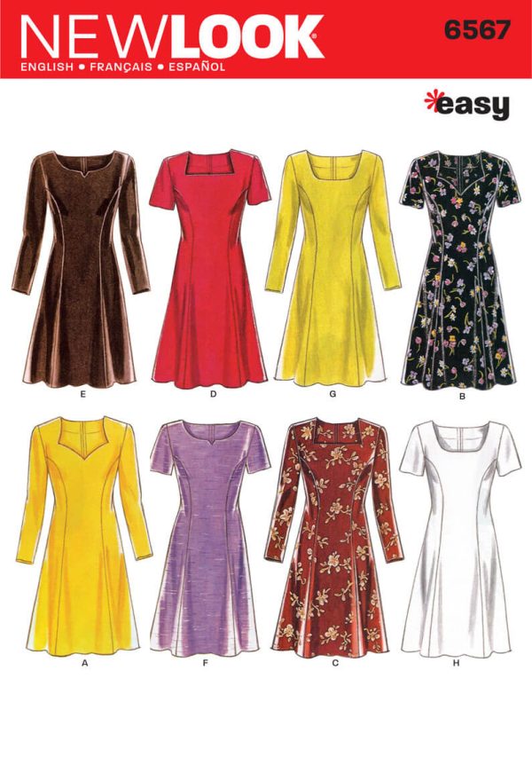 New Look Sewing Pattern N6567 Misses' Dresses