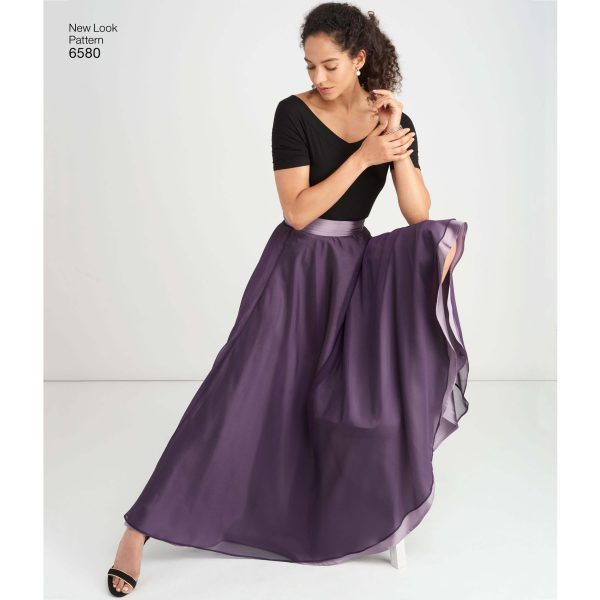 New Look Pattern 6580 Misses' Circle Skirt