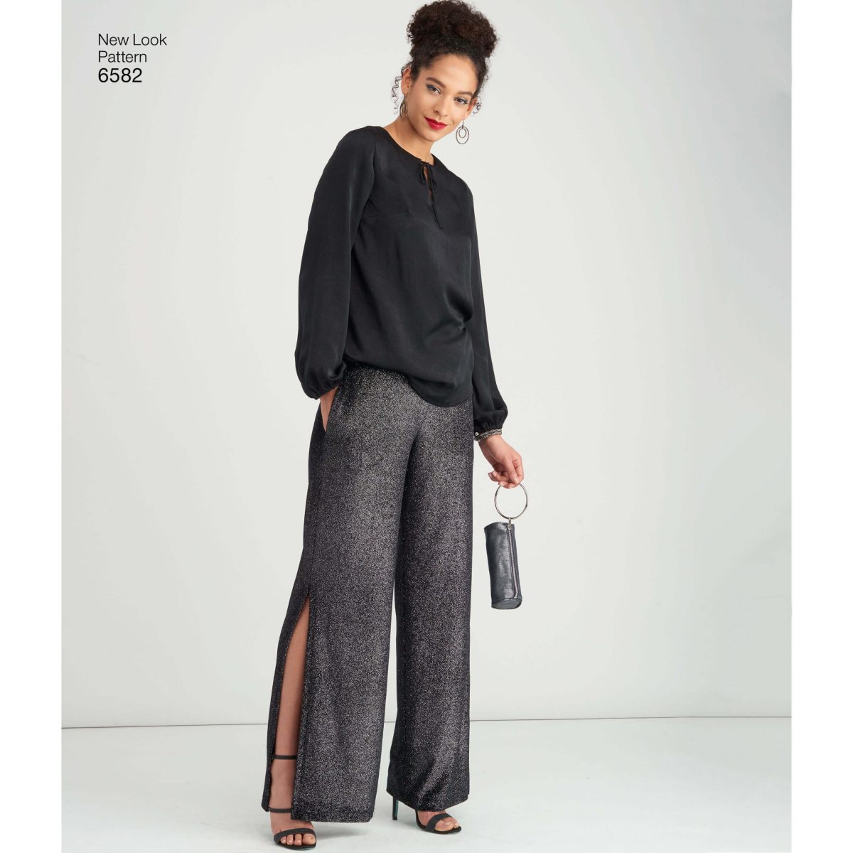New Look Pattern 6582 Misses' Pant, Top and Clutch Bag