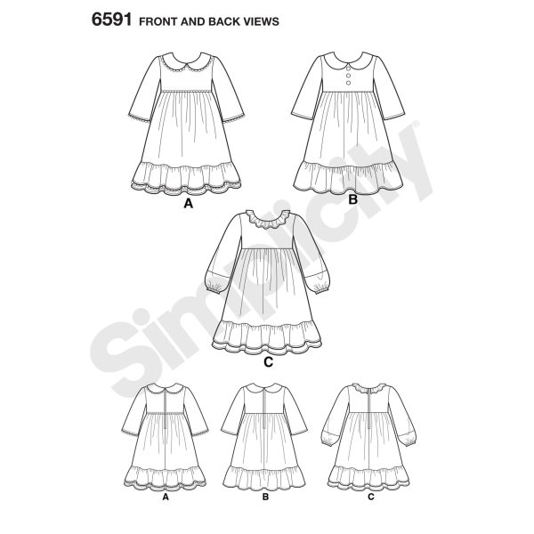New Look Pattern 6591 Child's Dress