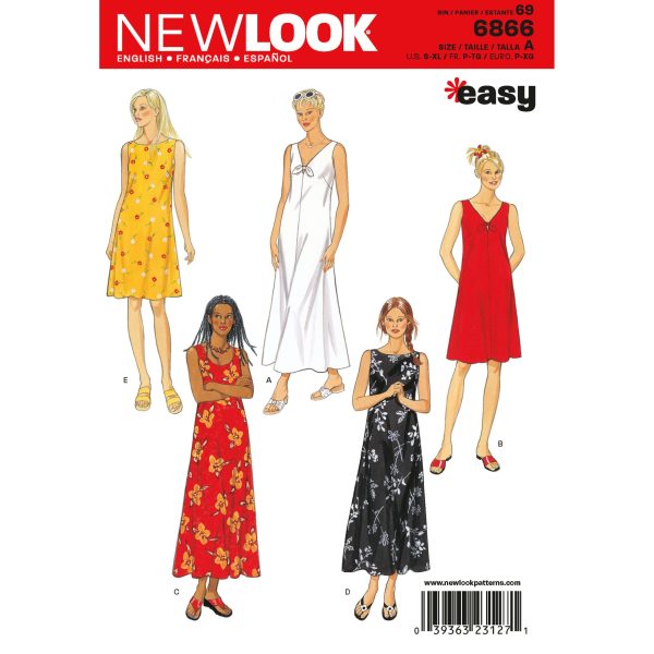 New Look Sewing Pattern N6866 Misses' Dresses