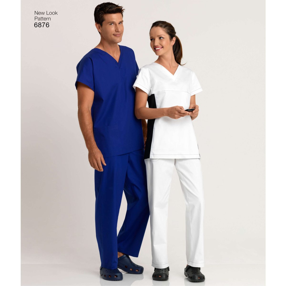 New Look Sewing Pattern N6876 Misses'/ Men's Scrubs