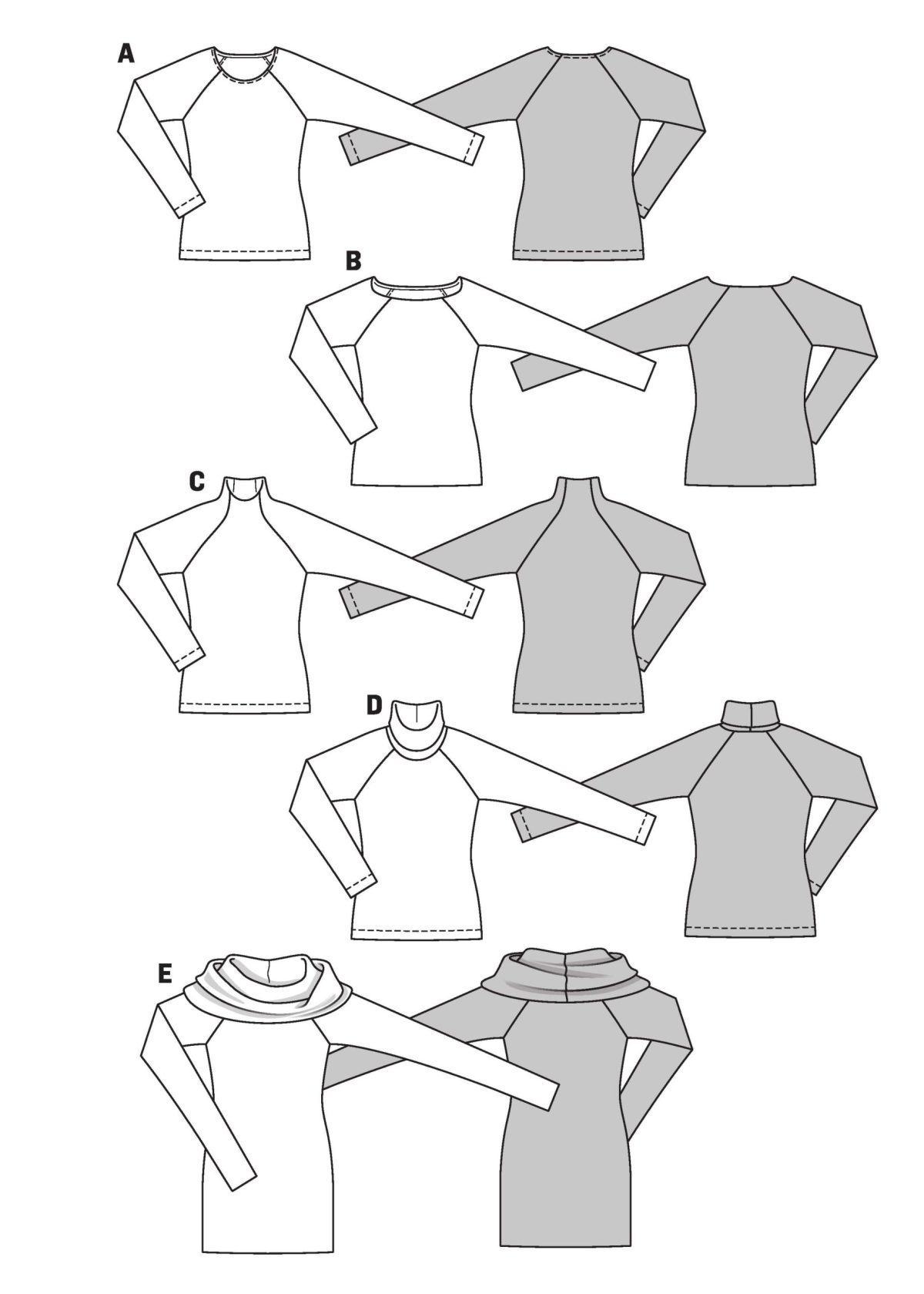 Burda B6990 Burda Style T-Shirt Sewing Pattern