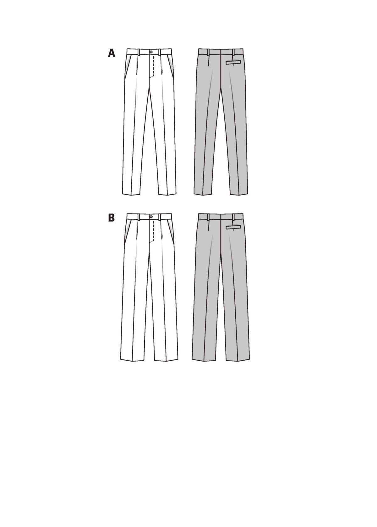 Burda B7022 Burda Style Trousers Sewing Pattern