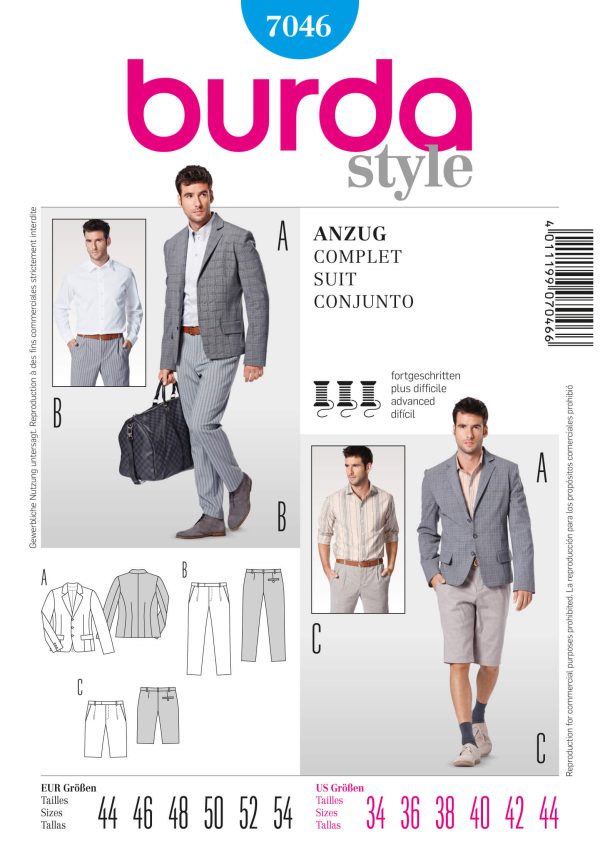 Burda Style B7046 Suit Sewing Pattern