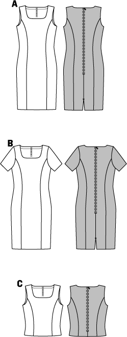 Burda B7972 Dress Sewing Pattern