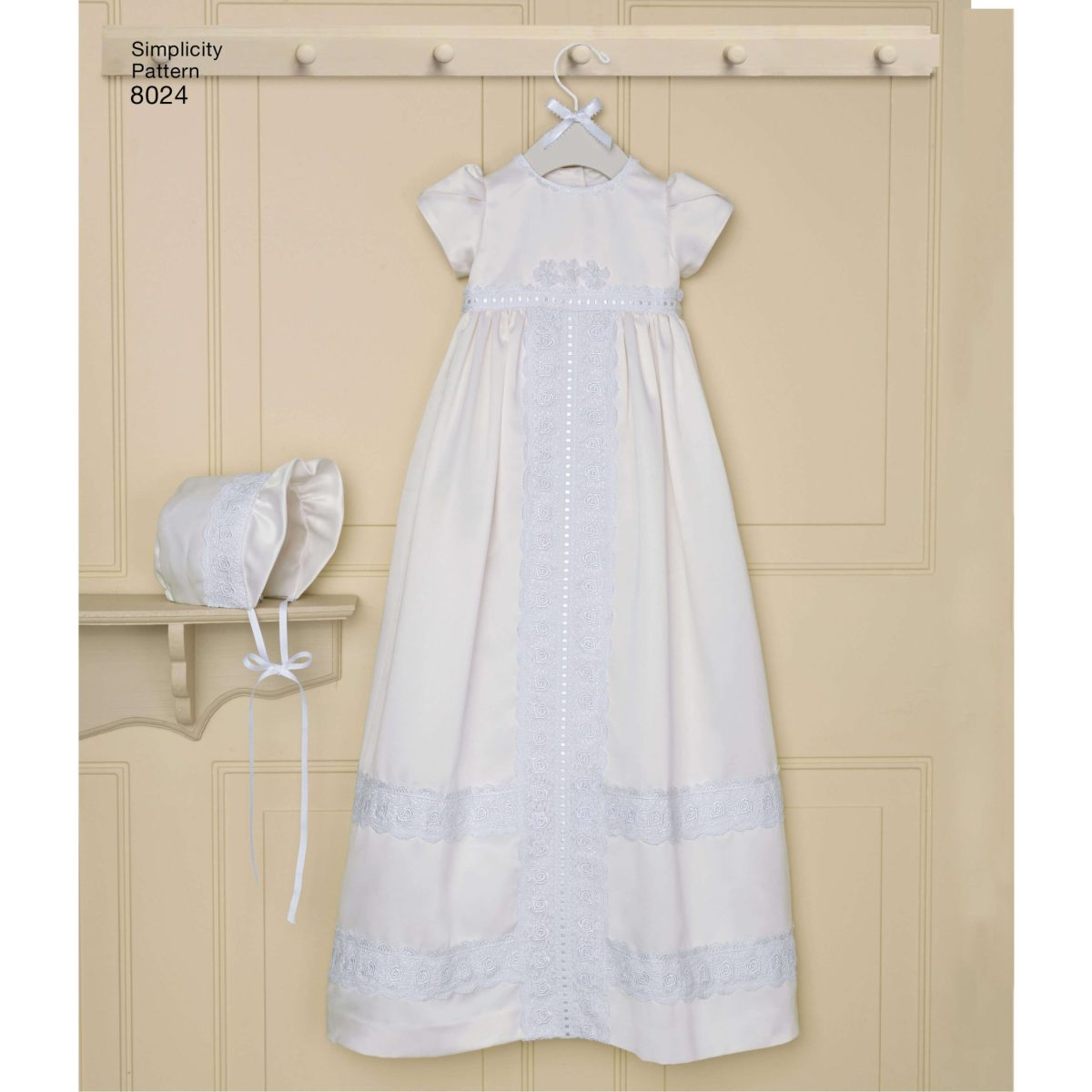 Simplicity Sewing Pattern 8024 Babies' Christening Sets with Bonnets