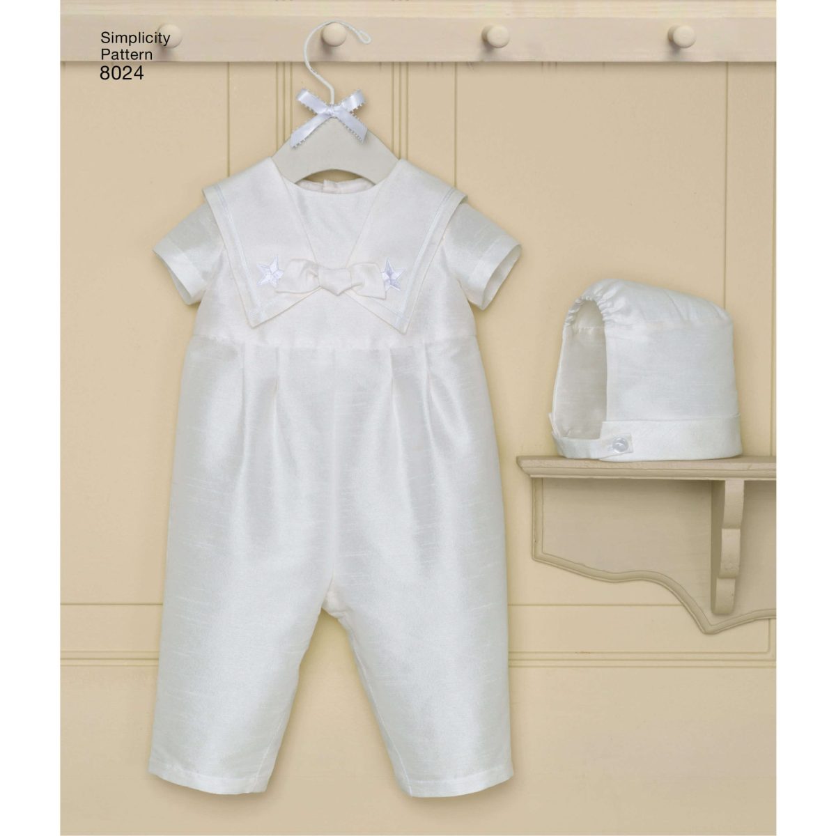 Simplicity Sewing Pattern 8024 Babies' Christening Sets with Bonnets