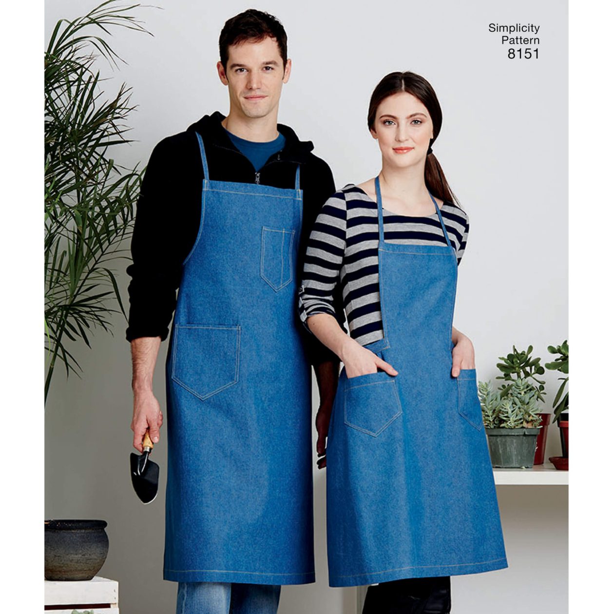 Simplicity Pattern 8151 Vintage Aprons for Boys, Girls, Misses and Men