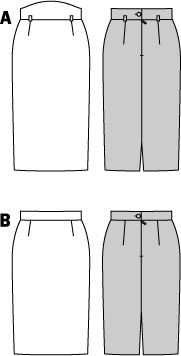 Burda B8155 Skirt Sewing Pattern