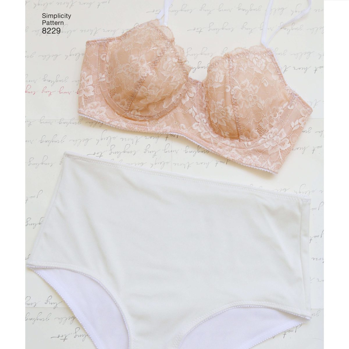 Simplicity Pattern 8229 Misses' Underwire Bras and Panties - Sewdirect