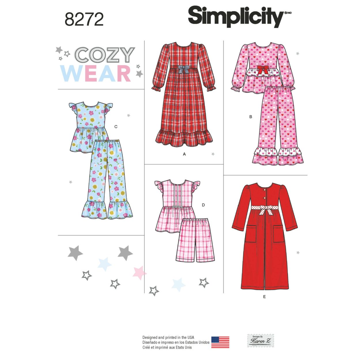 Simplicity Pattern 8522 A (3 4 5 6 7 8) Child Dresses & Purses From Ruby Jean's Closet, Paper, White, 22 X 15 X 1 Cm