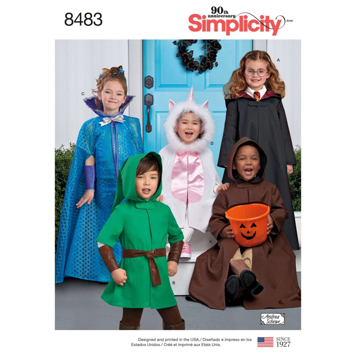 Simplicity Sewing Pattern 8483 Child's Cape Costumes