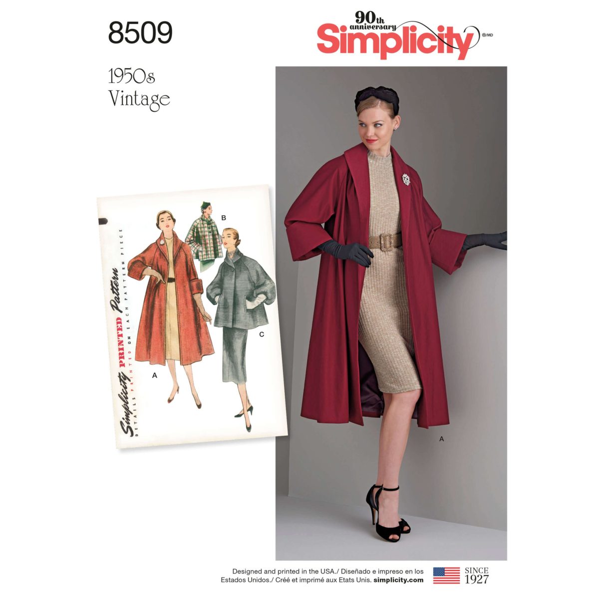 Simplicity Pattern 8509 Misses' Vintage Coat or Jacket - Sewdirect