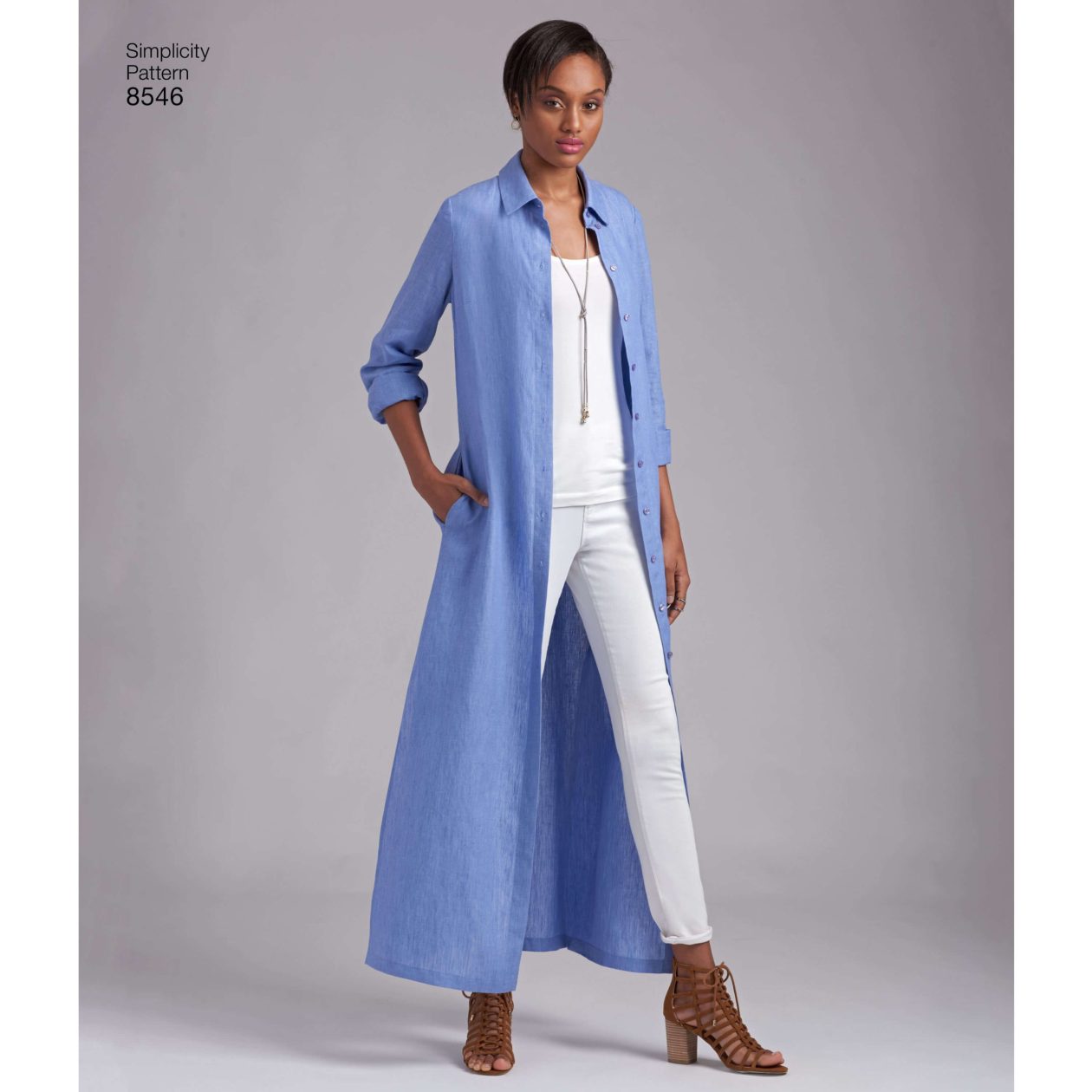 Simplicity Pattern 8546 Misses' and Miss Petite Shirt Dresses